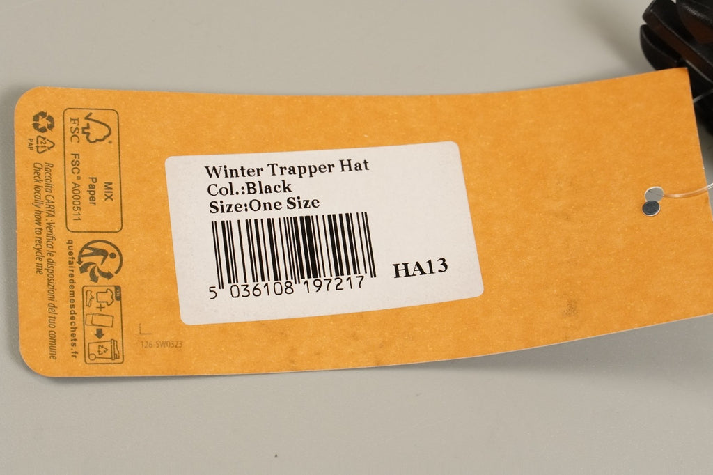 Portwest Winter Trapper Hat Faux Fur Lined with Detachable Chin & Mouth Guard