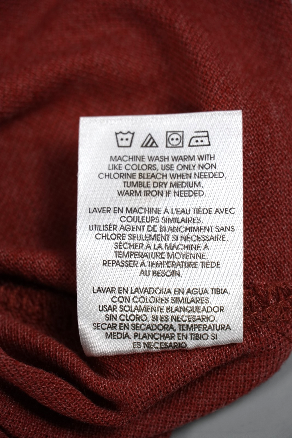 Calvin Klein Kids Polo T-Shirt Burgundy Red Size M (10–12 Years) Short Sleeve