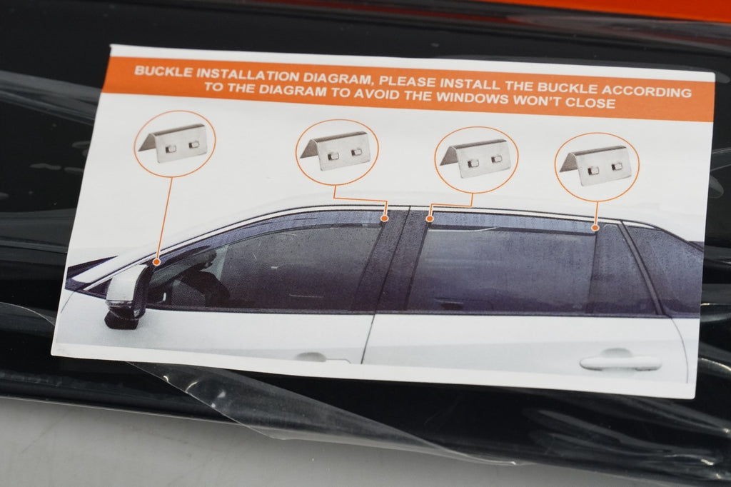 Wind Deflectors Rain Guards VW Golf MK7 MK8 Hatchback 5 Door 2012-2023 In-chanel