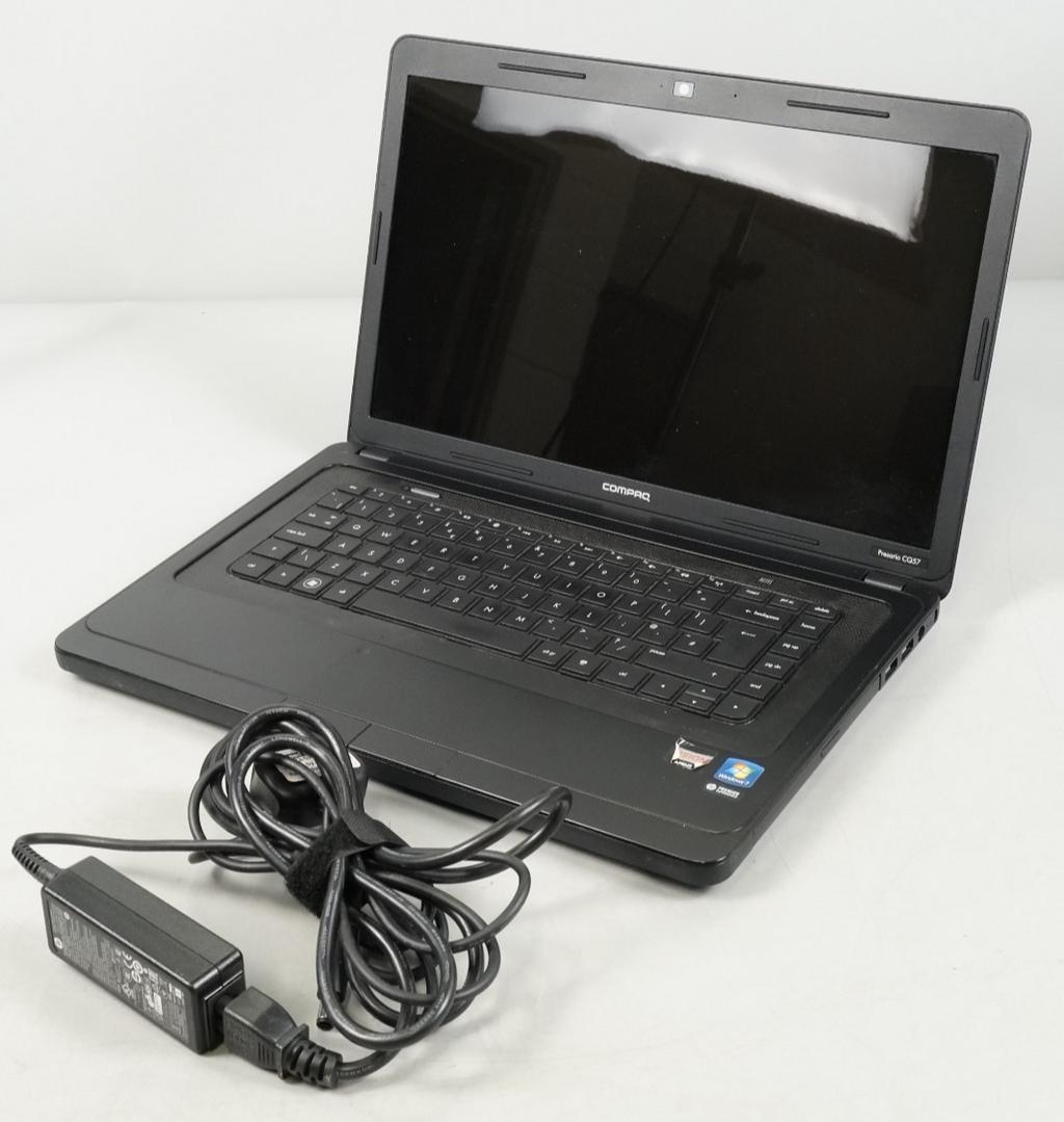 Compaq Presario CQ57, AMD E-300 APU, 4GB RAM, 128GB SSD, BAD Battery
