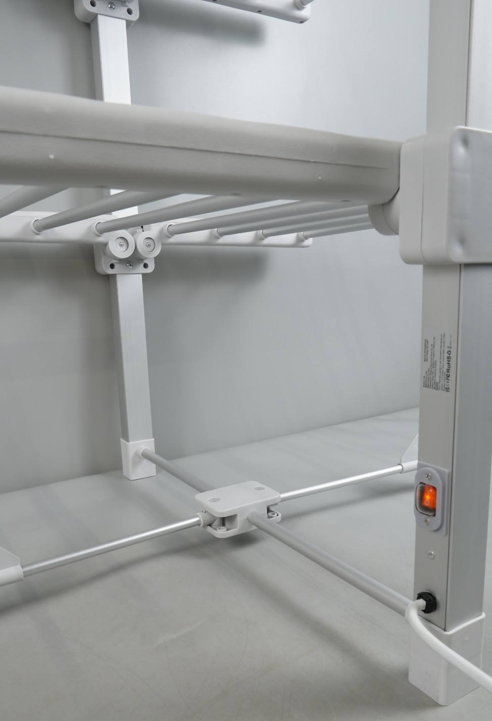 Electric Heated Clothes Airer 3-Tier Dryer Rack with 24 Heated Bars