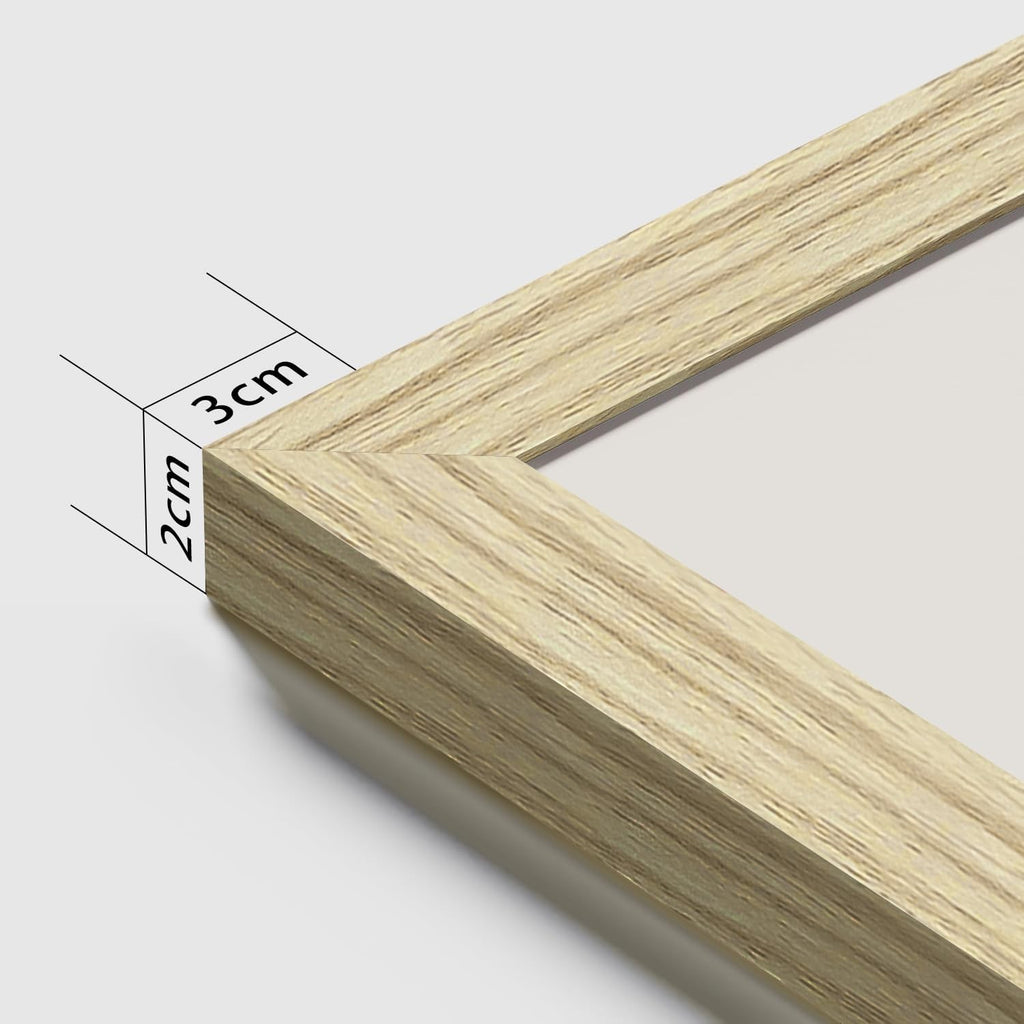 A2 50x70cm Photo Picture Frame 4pack Oak Photos Posters Adverts Plexiglass