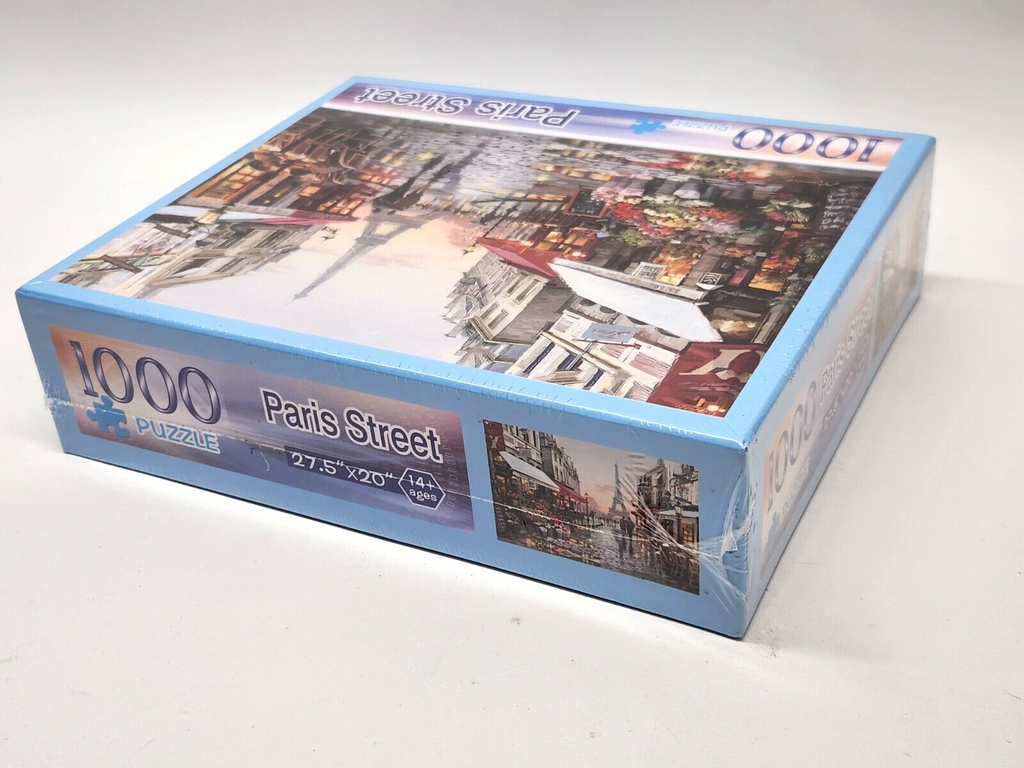 Paris Street Puzzle 50x70cm 1000pcs 27.5x20" Hand Painting Image Medium Puzzle