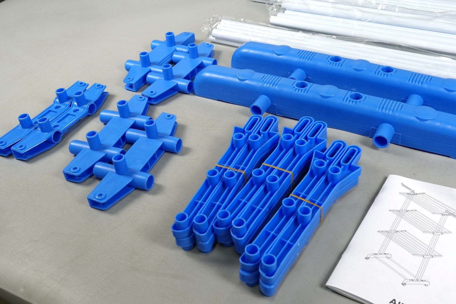 Adjustable Rolling Laundry Hanger, Foldable Wings Large Steel Garment Dryer 3 ti