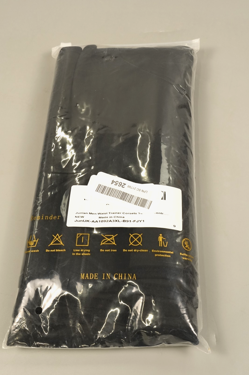 3XL Men Corset Workout Waist Trainer Trimmer Tummy Control Wrap Belly Band