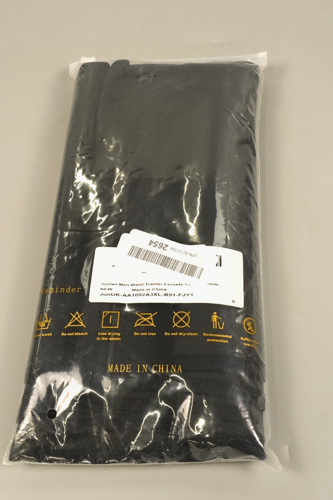 3XL Men Corset Workout Waist Trainer Trimmer Tummy Control Wrap Belly Band