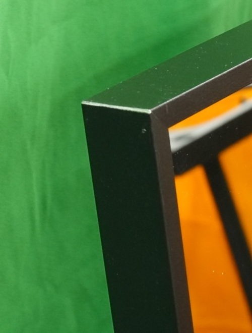 Full Length Mirror 140x50cm Free Standing Floor Mirror Black Aluminum Frame