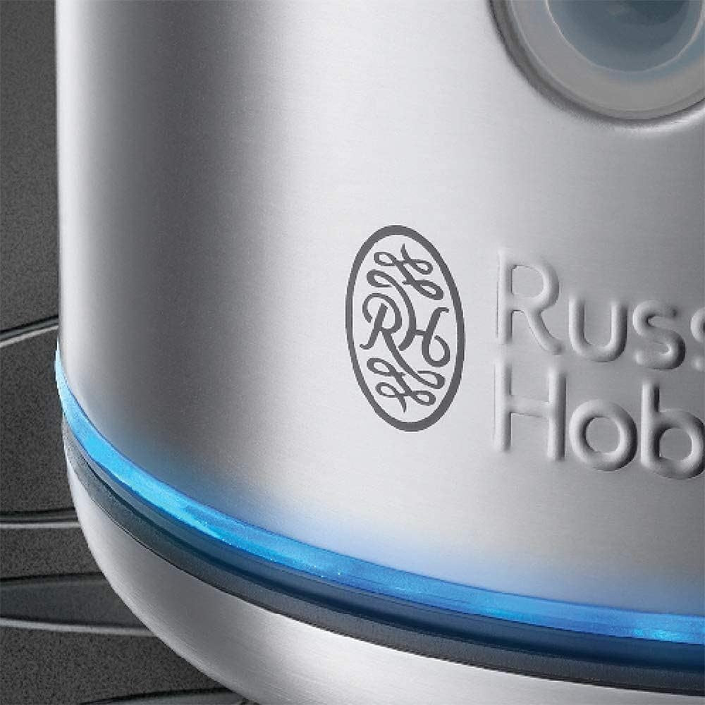 Electric Kettle Brushed Stainless Steel Russell Hobbs 1.7L Cordless Kettle