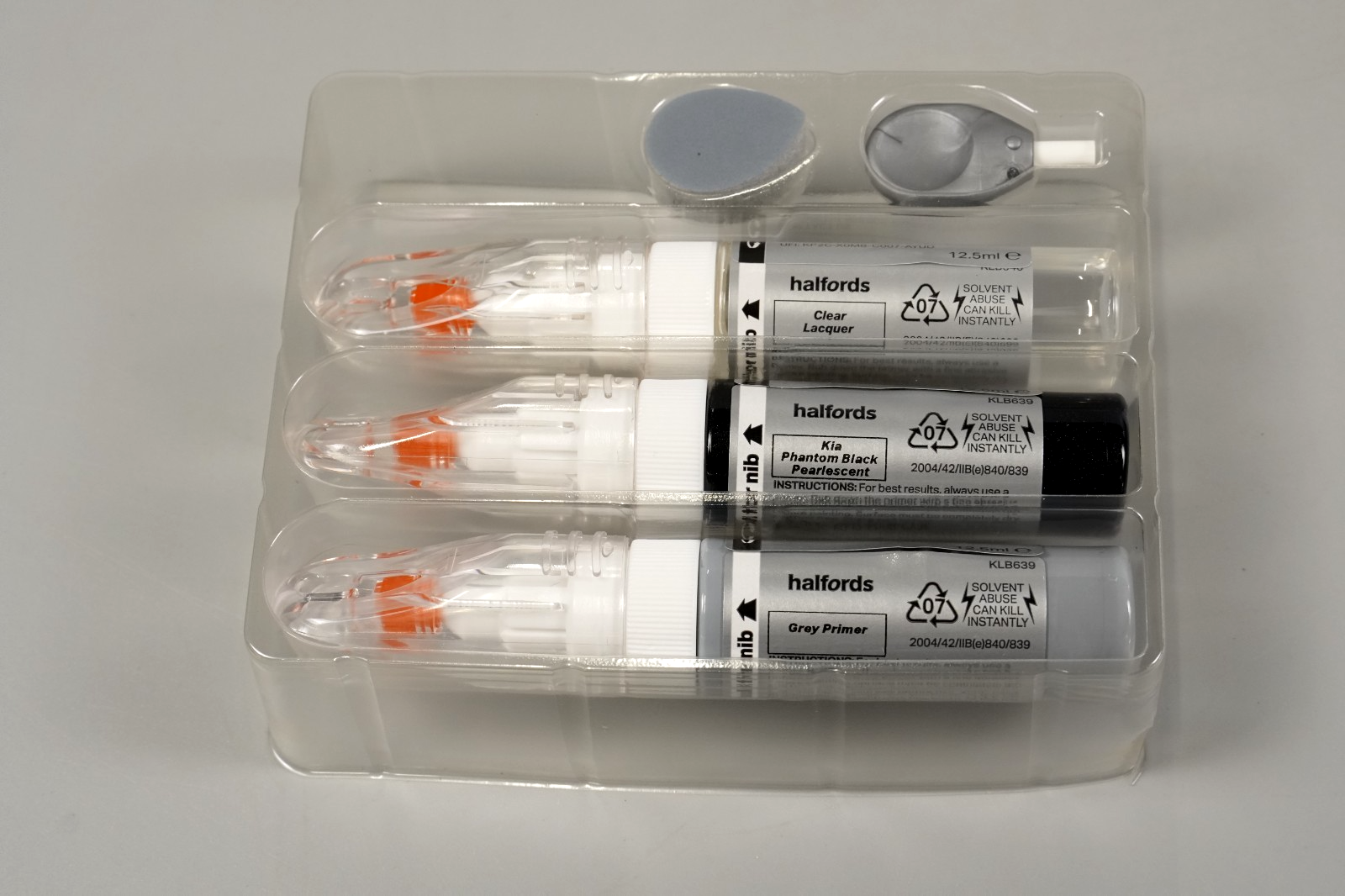 Kia Phantom Black Pearlescent Touch Up Paint Stone Chip & Scratch Repair Kit