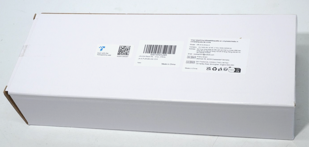 Glossy Black Vinyl Self-adhesive 12" x 10ft x 2pcs for Cricut / Cutterplotters