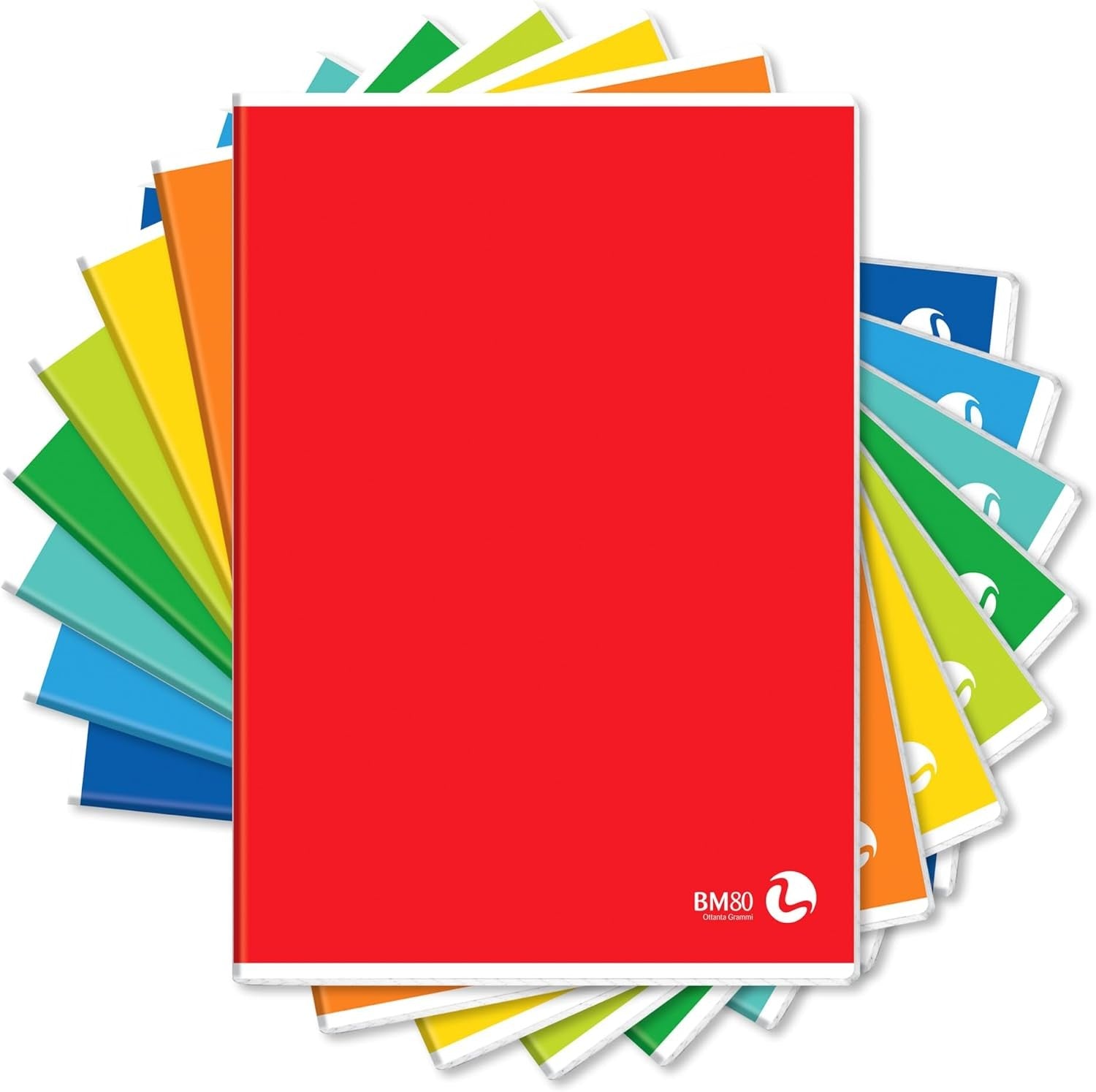 Ruling B A4 Notebook Stripes with Margins for 3rd Grade 80 g/m² Paper - 10 Pack