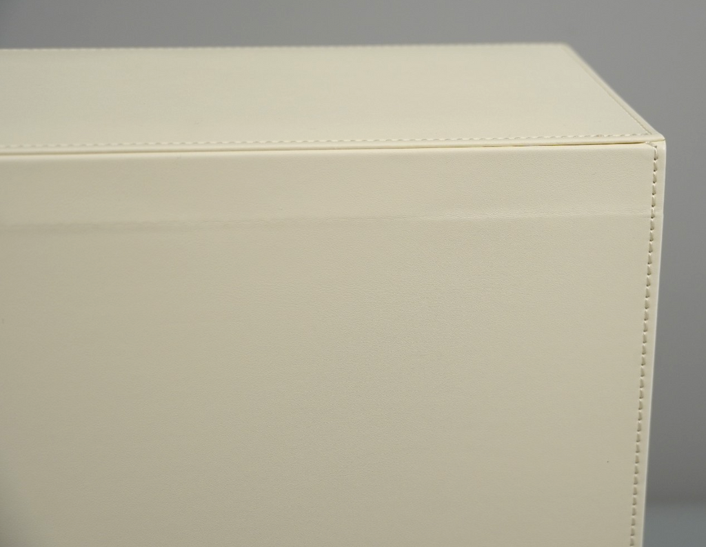 Jewellery Box with Glass Window 5-Layer Jewellery Organiser Gold Cream