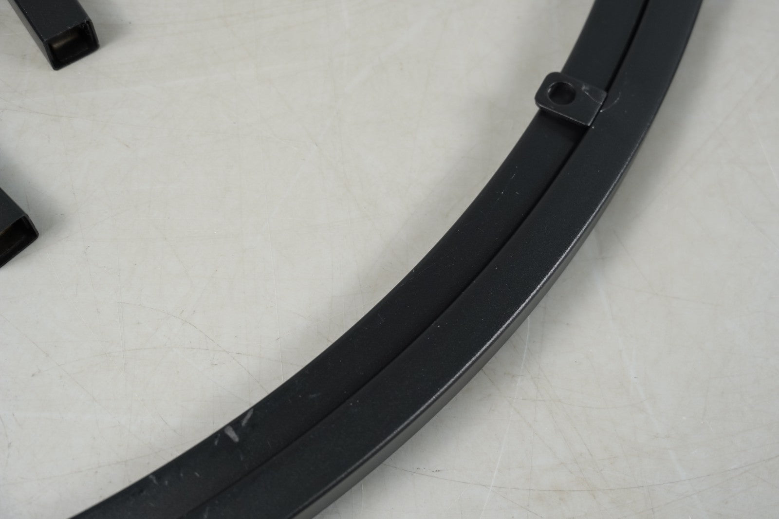 Coffee Table Marble Style Living Room Table Tempered Glass Modern Black Frame