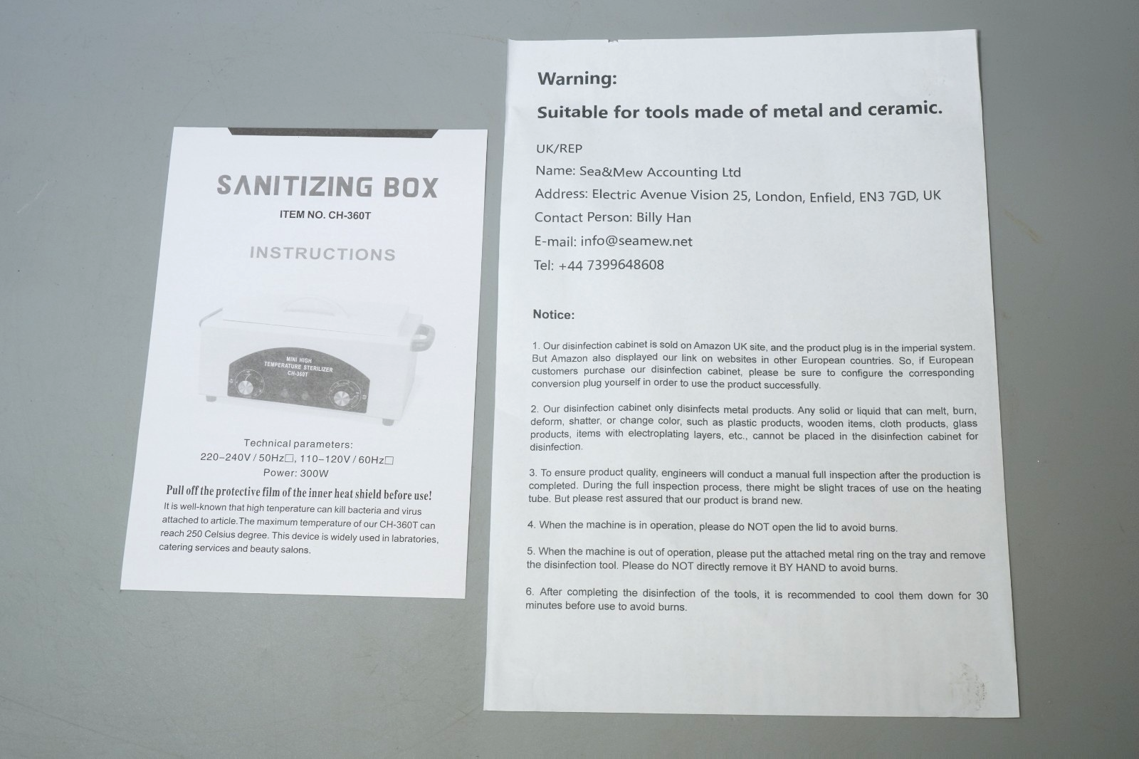 Heat Sterilizer w Timer f Metals / Ceramic Tools High Temperature Cleaning 220°C