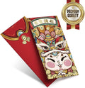 Chinese New Year Money Envelope Traditional Lai See Hong Bao Trendy Red 50pcs