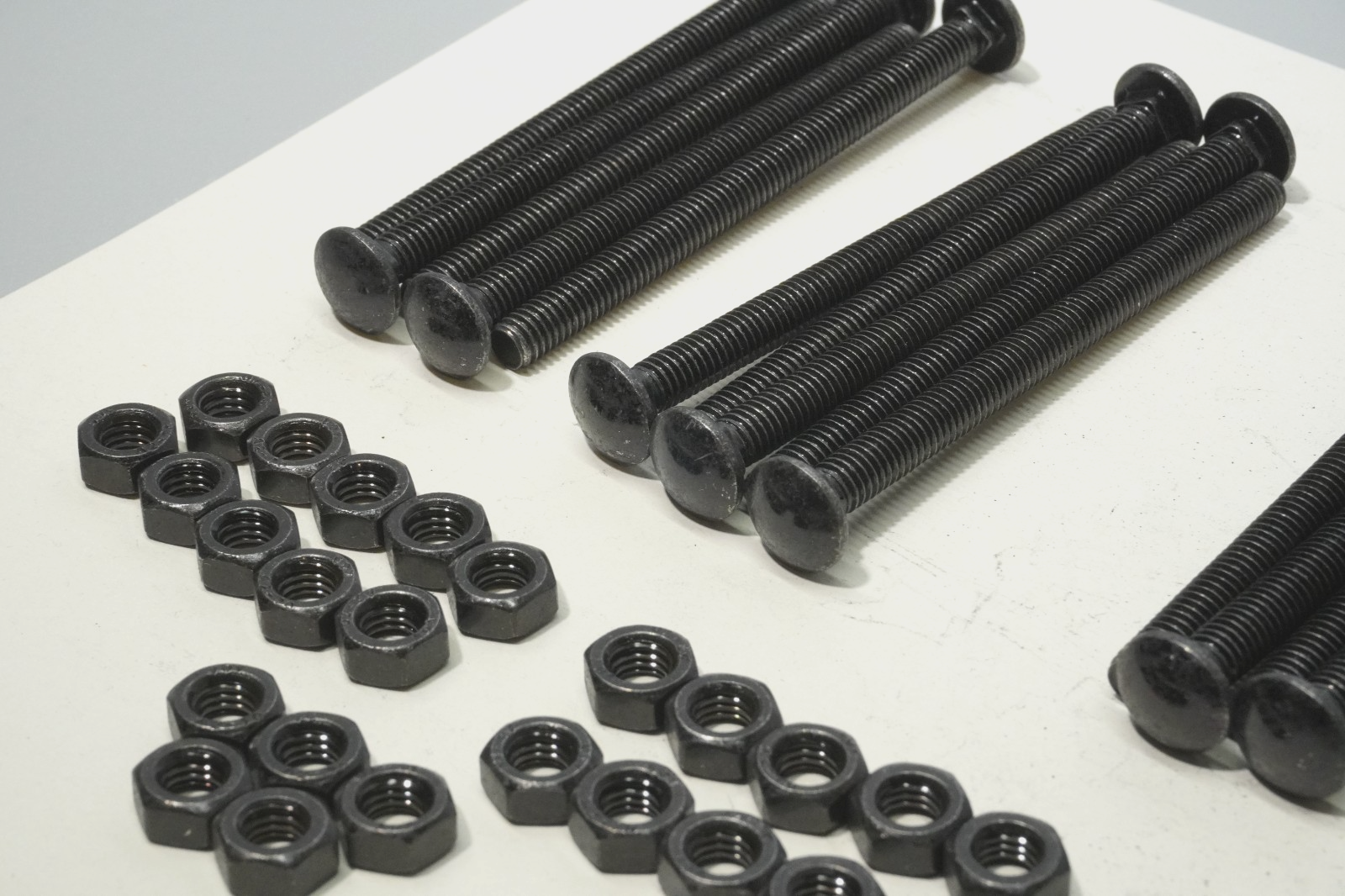 25x M6x80mm Carriage Bolts Square Neck 304 Stainless Steel with Nuts & Washers