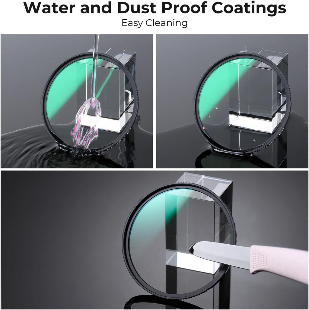 55mm 1/4 Black Diffusion Mist MRC Filter w Cap Soft Glow KentFaith K&F Concept