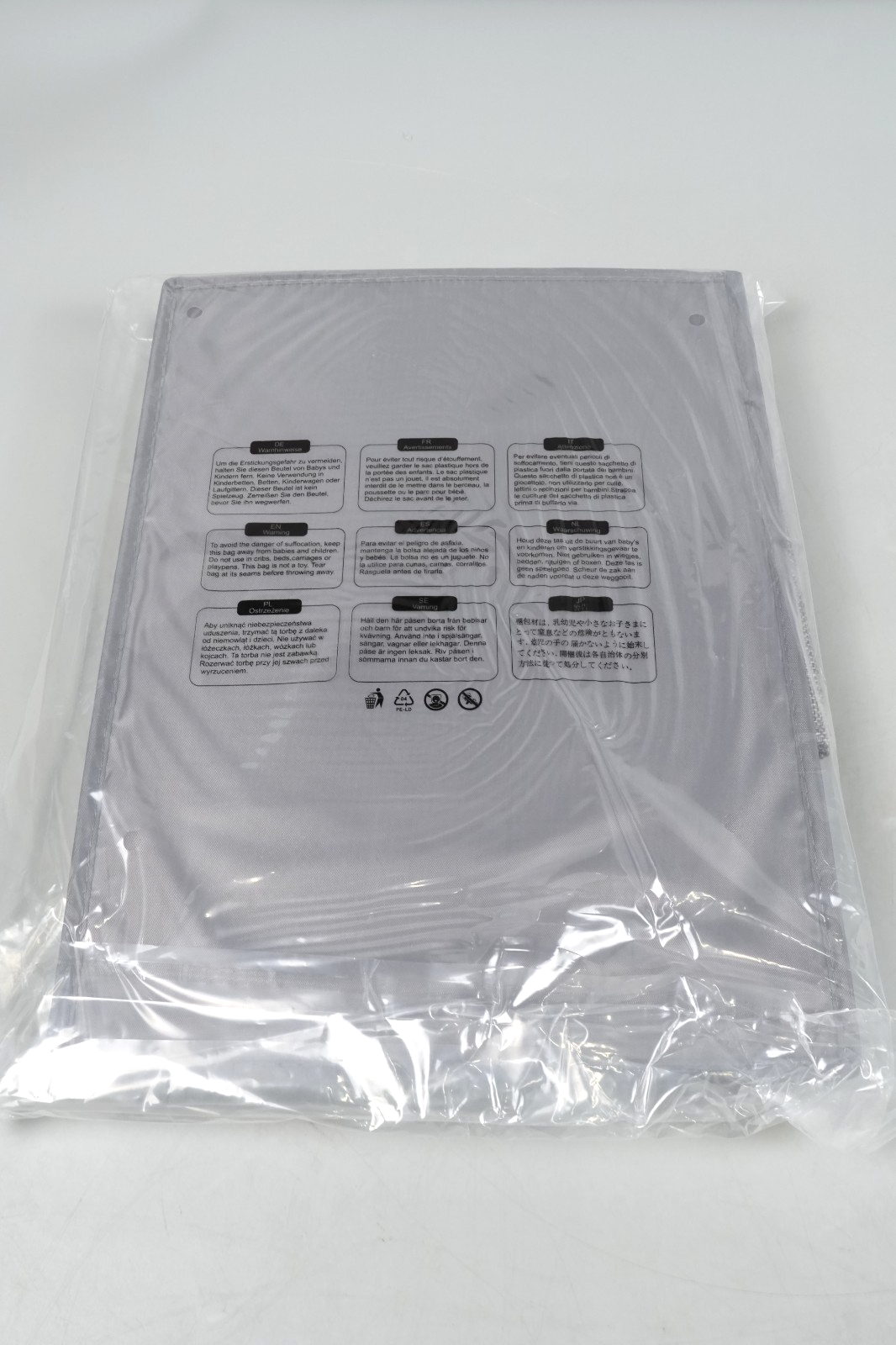 Storage Organisers Baskets 2pcs Wardrobe Partitions 40x30x25cm w 2 Handle, Clips