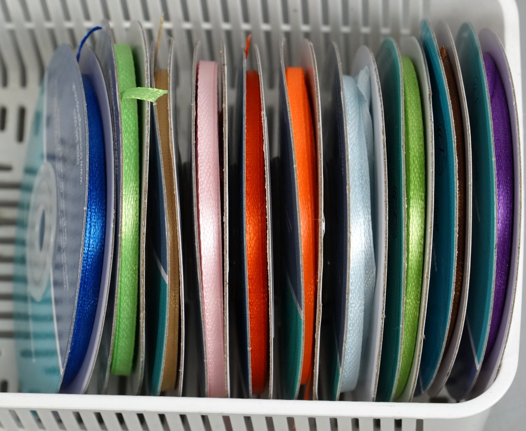 10x Double Sided Satin Ribbons Bundle 25 Metres 3mm Ribbon Pack 10 Colours