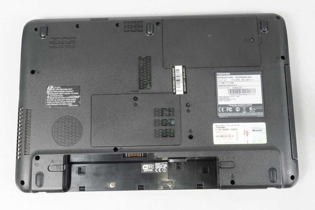 TOSHIBA SATELLITE C650-166, Dual Core T4500 2.3GHz, 4GB RAM, 128GB SSD NO WEBCAM
