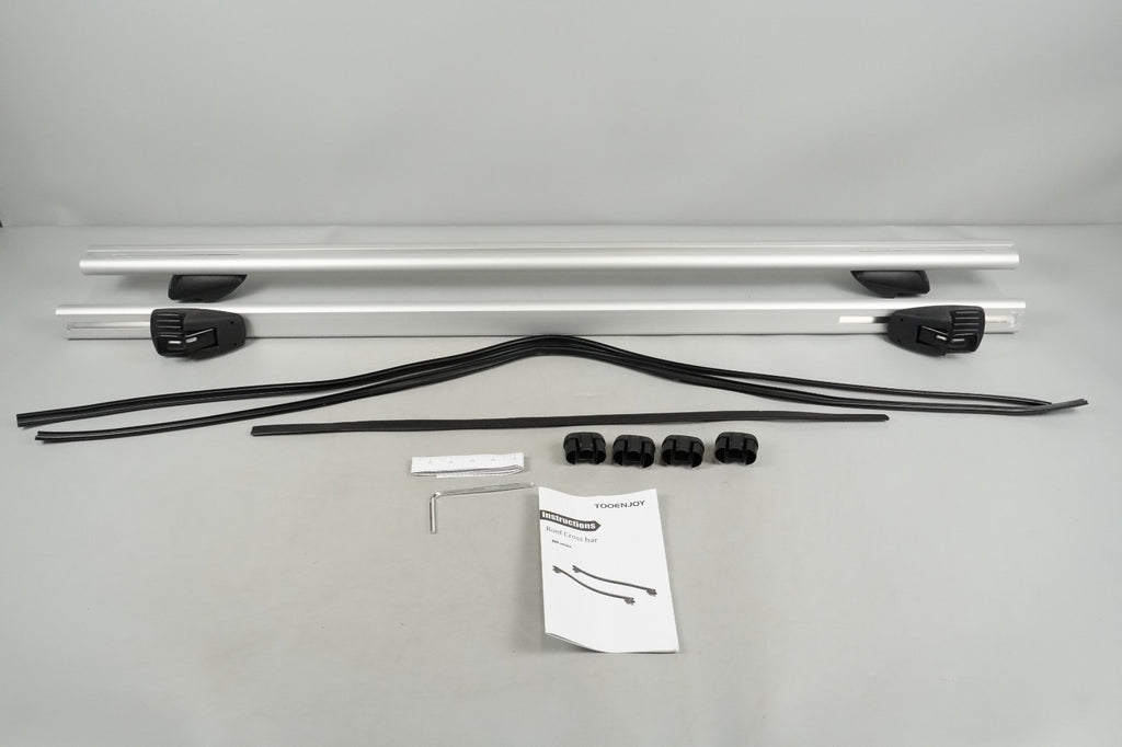 135cm Roof Rack Cross Bars, Adjustable Aluminum Roof Bars, Fits Most Existing Ra
