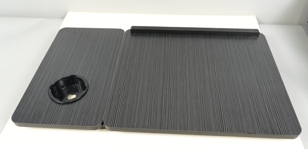 Laptop Table Bed Desk Folding Adjustable with Cup Holder – Black Table Top Stand