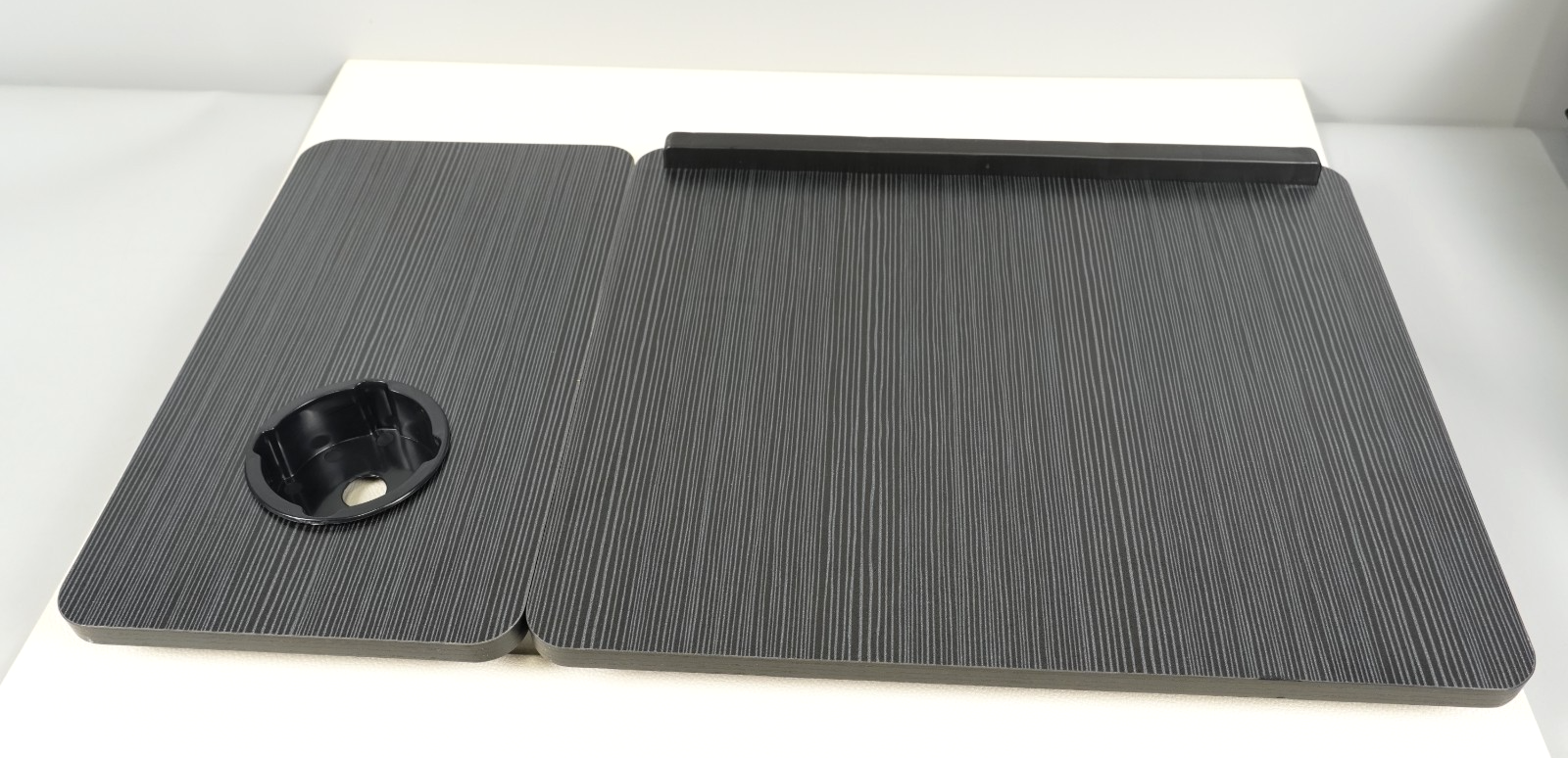 Laptop Table Bed Desk Folding Adjustable with Cup Holder – Black Table Top Stand