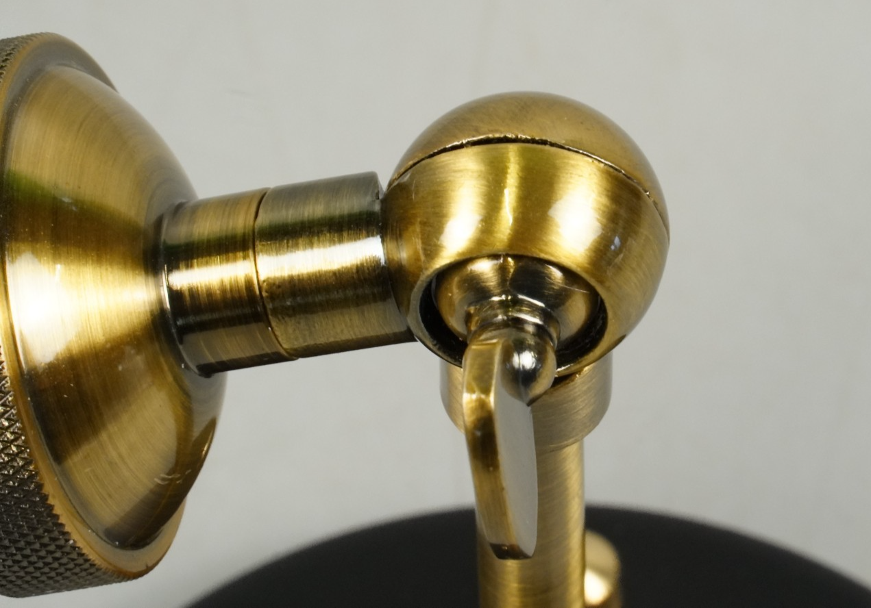 Wall Light Sconce Fitting with Clear Glass Globe Black and Gold Industrial