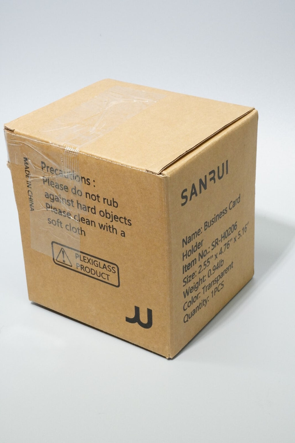 Horizontal Business Card Holder 4 Tiers 4 Slots f Desk Acrylic Clear Display