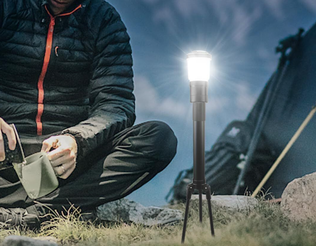 Telescopic Zoomable Light Flashlight Camping 1000 Lumens 3 in 1 IP65 Waterproof