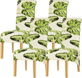 Dining Chair Slipcover XL 4 Pack High Back Chair Cover Stretch Spandex Printing