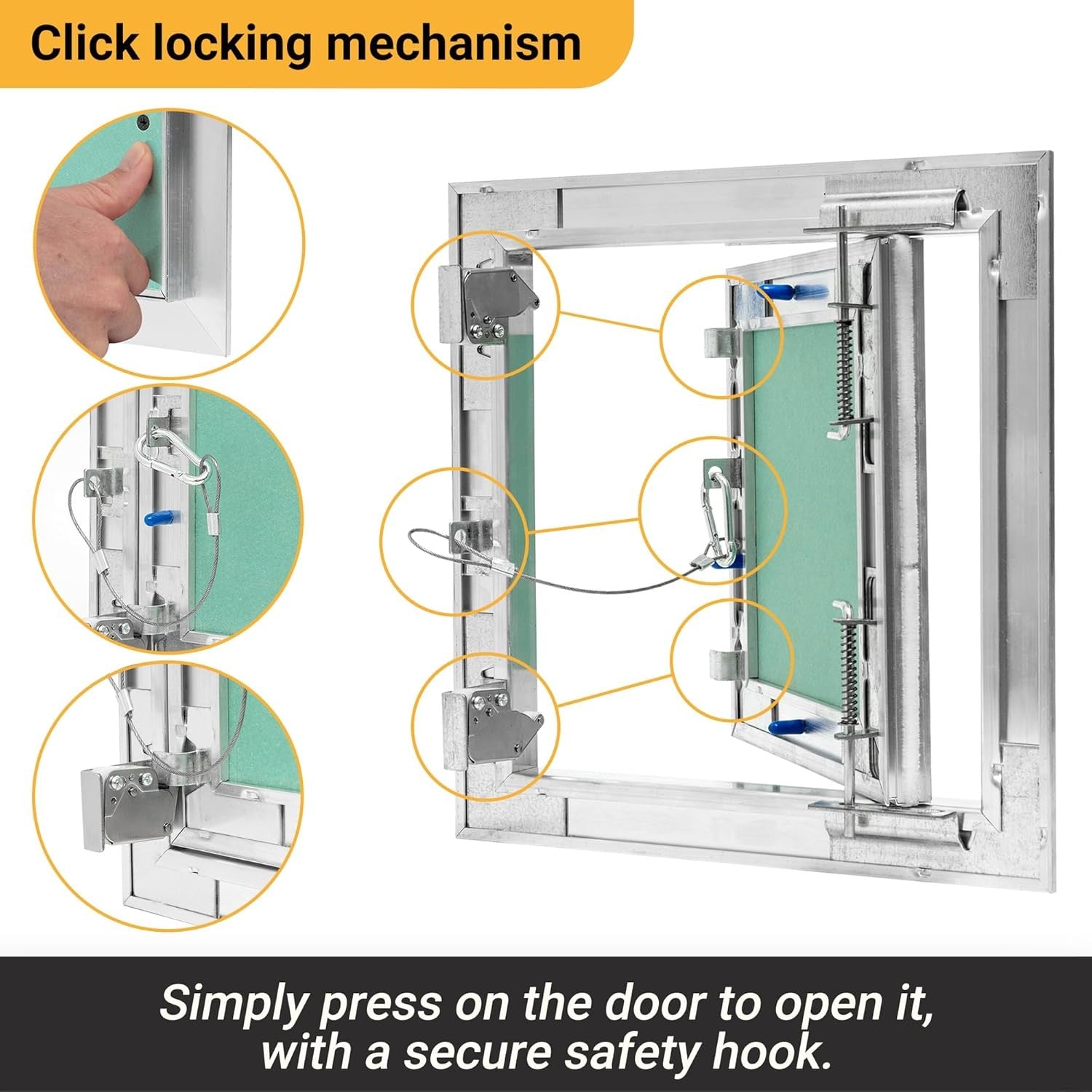 50x50cm Aluminium Revision Door Plasterboard Access Panel Inspection Hatch