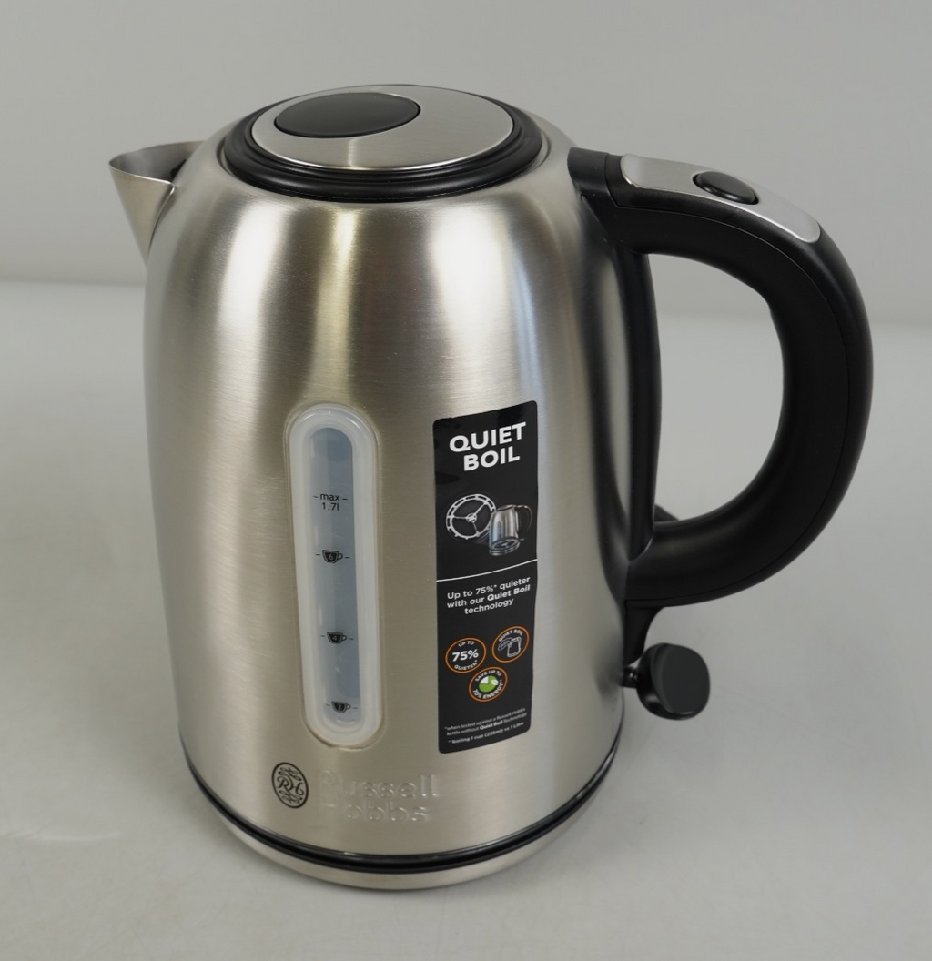 Electric Kettle Brushed Stainless Steel Russell Hobbs 1.7L Cordless Kettle