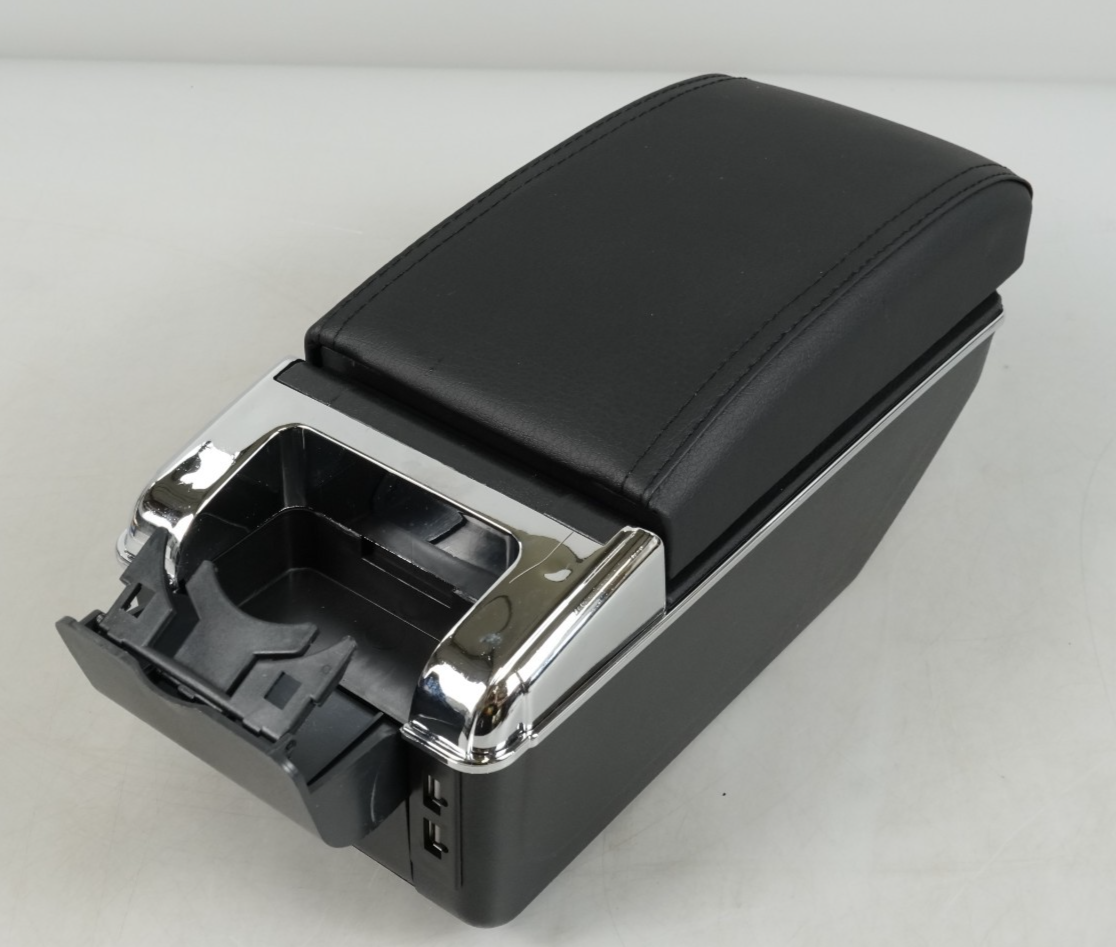 Car Armrest Storage Box with USB Ports for VW Polo MK5 (6R)/VW Vento 2010-2017