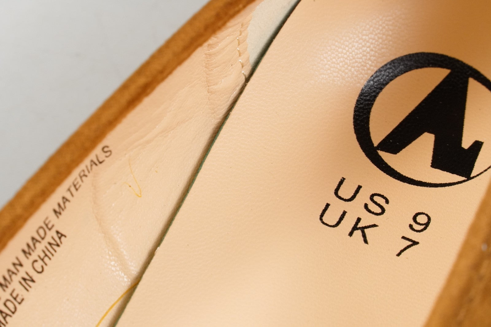 UK7 Womens Loafers Moccasins Work Shoes Ladies Slip On Brown Brown Size EU40