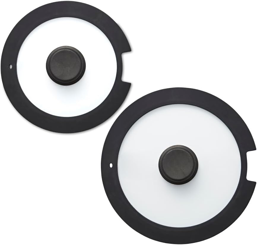 Tower Freedom T800206 24cm 28cm Silicone Glass Lids 2 Piece Set