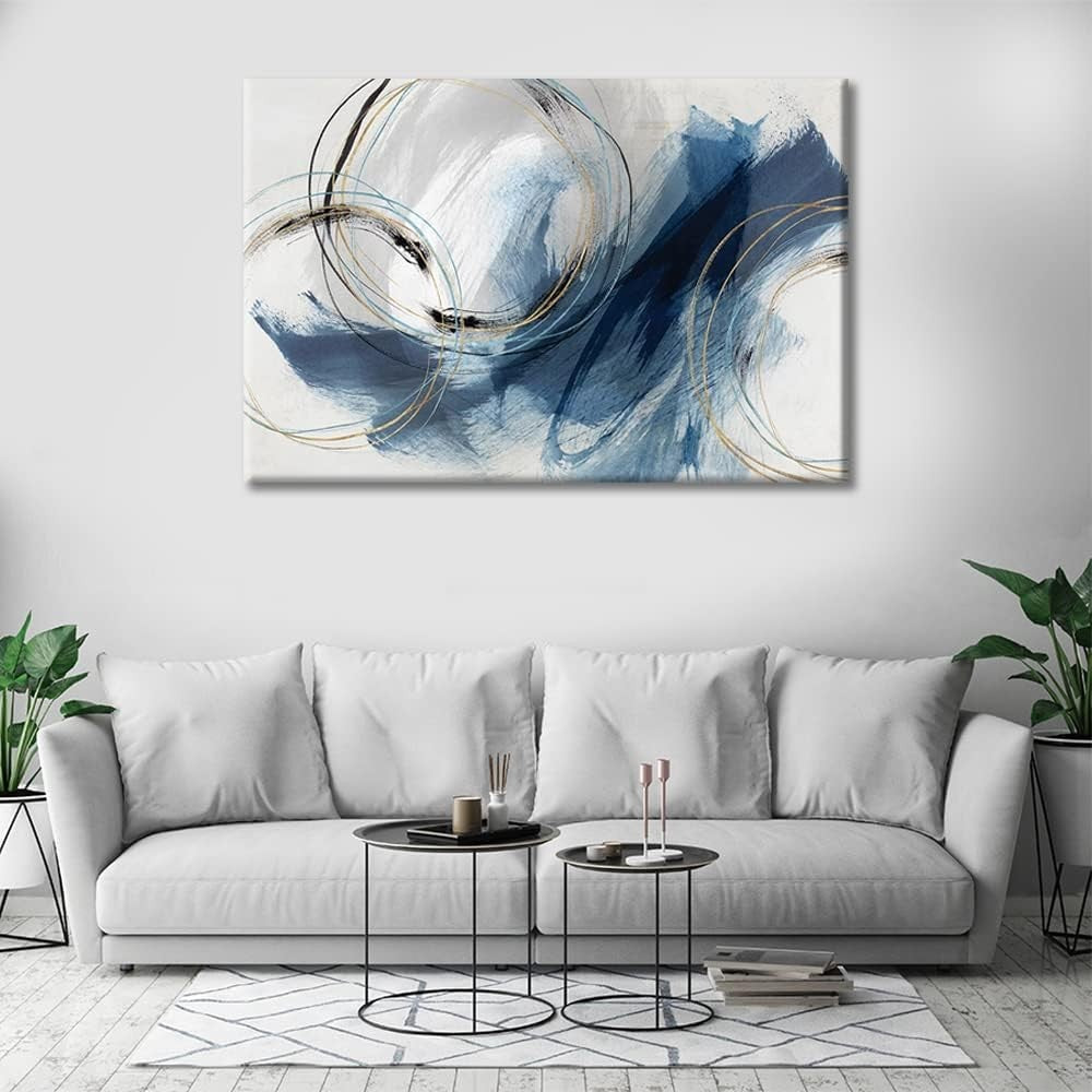 Abstract Canvas Wall Art for Living Room Modern Bedroom Wall Decor 60x90cm