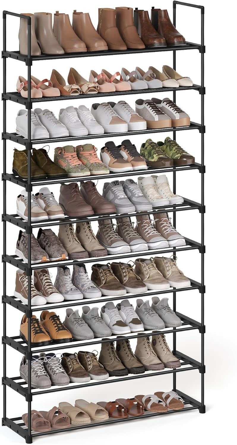 Shoe Rack 10-Tier Metal Shoe Storage Organiser for 50 Pairs of Shoes