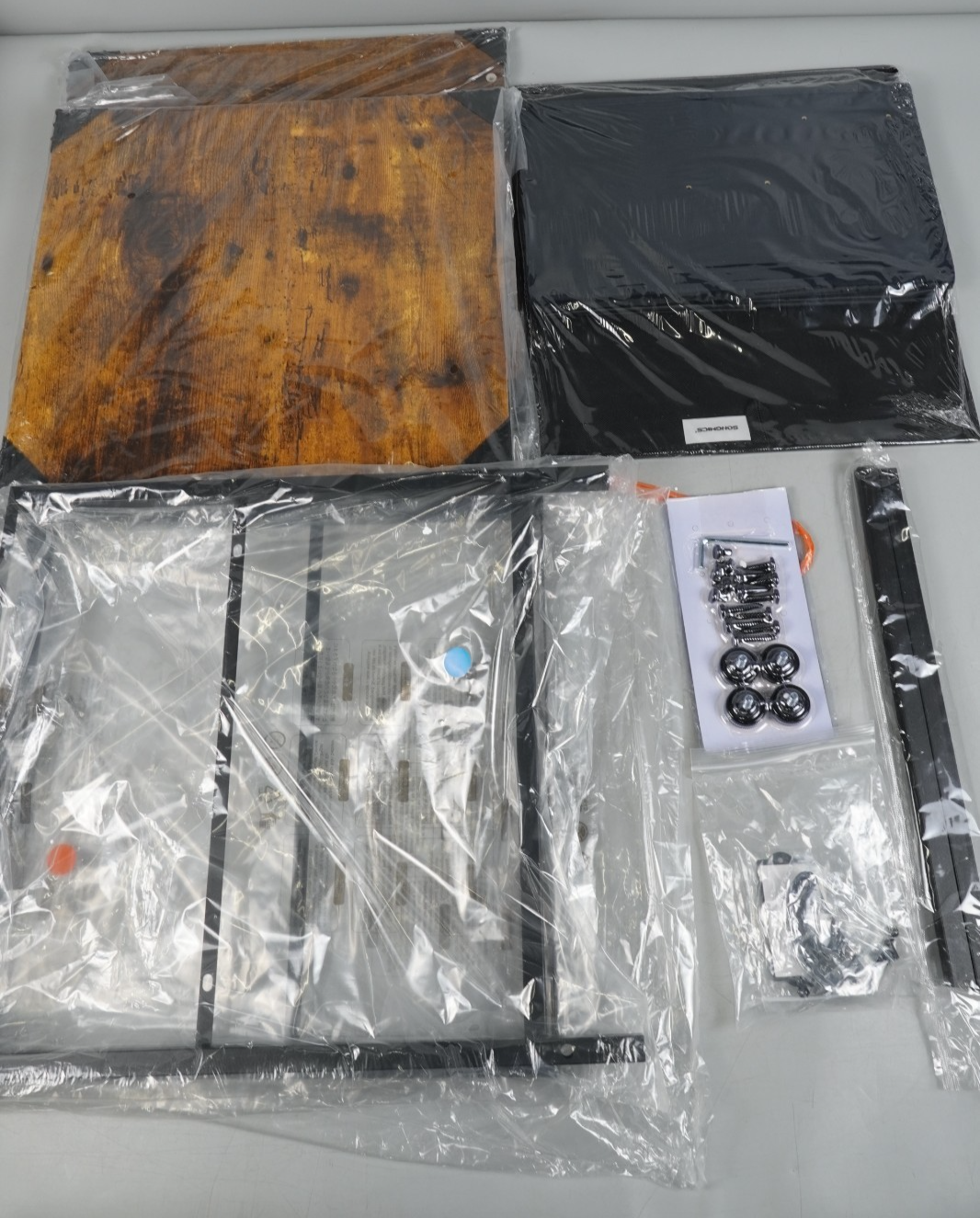 Nightstand Bedside Table with Storage Fabric Drawer Dresser 47x41cm