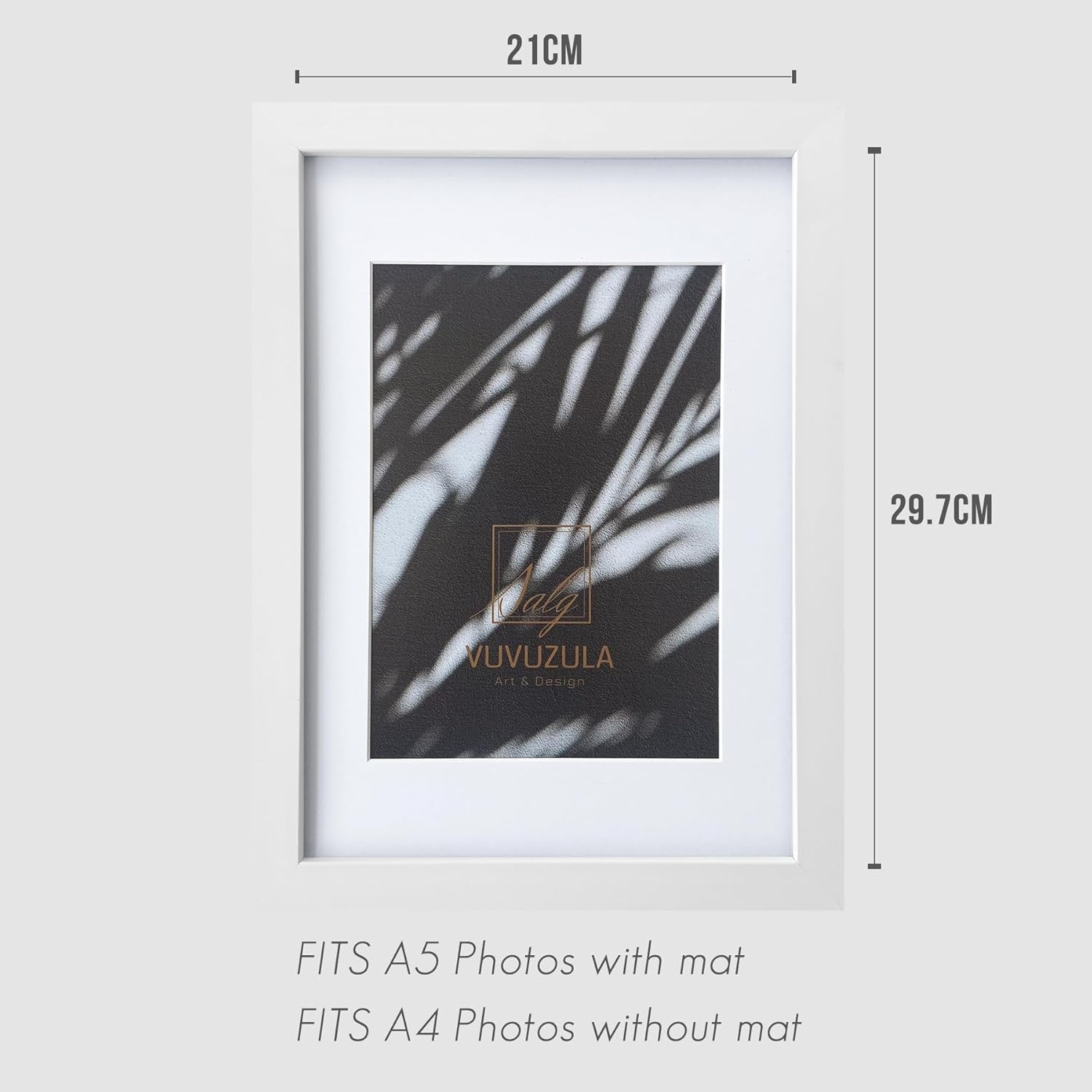 A4 White Photo Frames 4 pack Picture Certificate Frame w Mount for A5 Photos