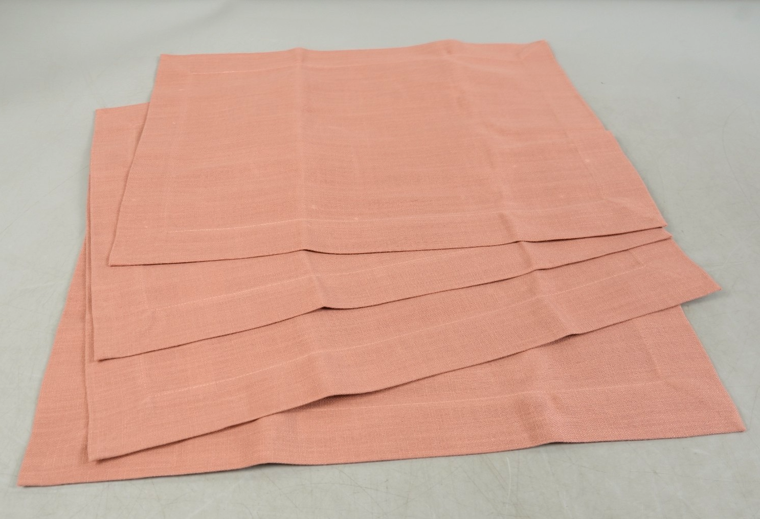 Linen Placemats Set of 4 Linen 14 x 19 Inch Blush Pink