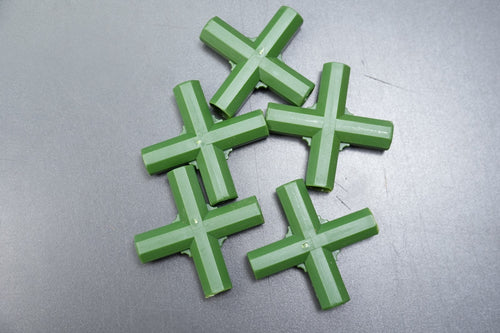 20pc Greenhouse Frame Connectors Set Garden Plant Support Pole Joints Green