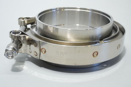 3.0" Inch Exhaust Clamp Kit Stainless V Band V-Band Set Heavy Duty Clamp Kit 2pc