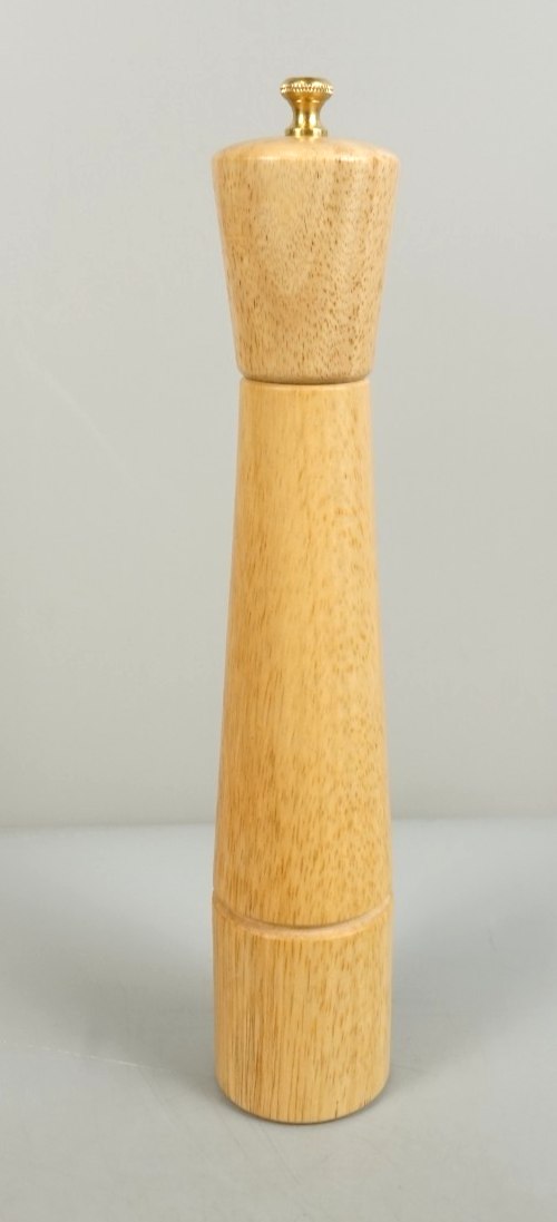 Large Wooden Pepper Mill 32cm Modern with Adjustable Stainless Steel Grinder