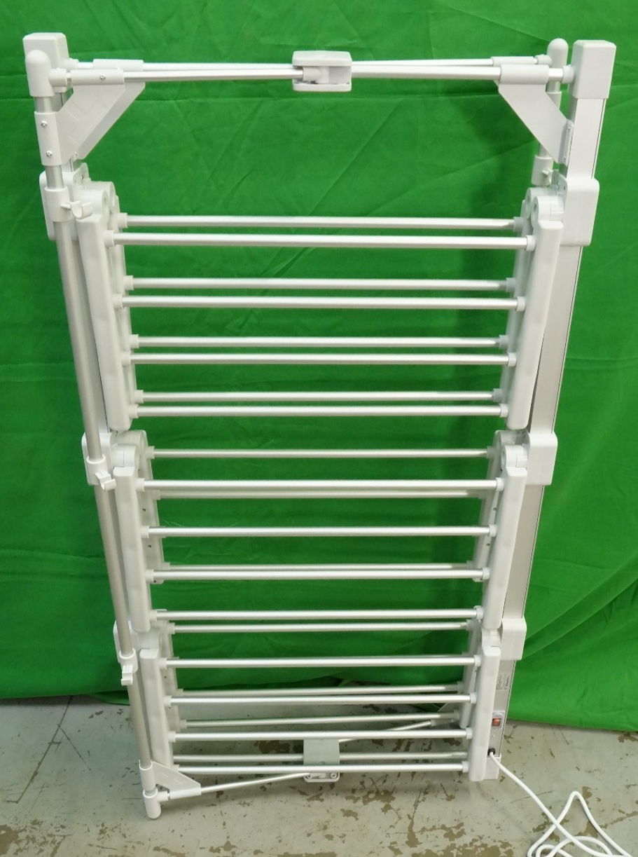 Electric Heated Clothes Airer 3-Tier Dryer Rack with 24 Heated Bars