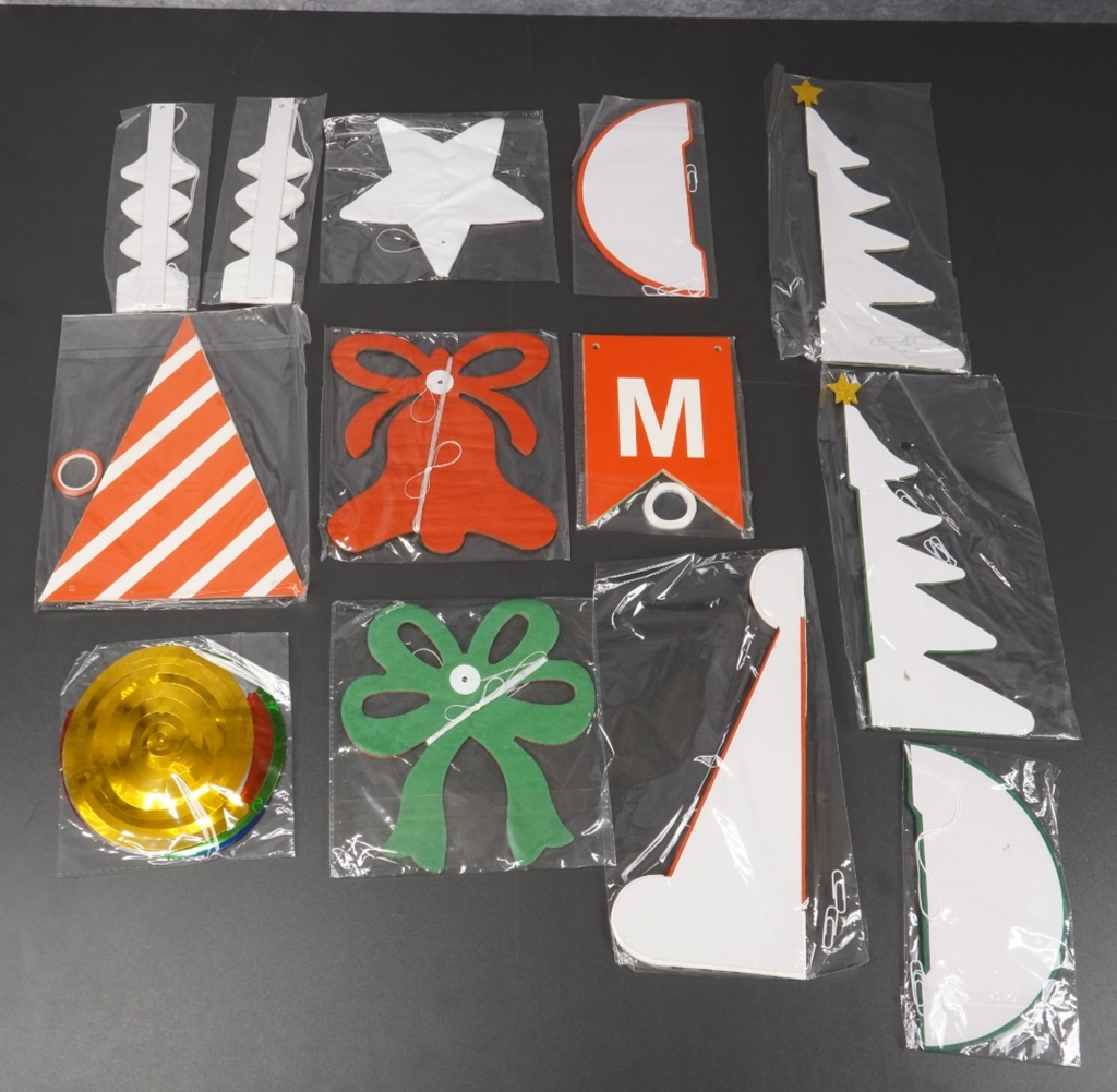 Christmas Decorations Set, Paper Xmas Party Decor, Indoor Outdoor Hanging Decora