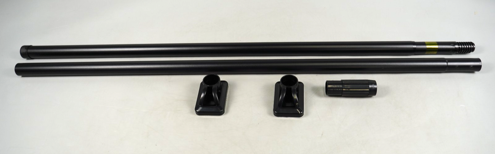 Curtain Telescopic Pole Rod 110-300cm No Drill 35kg Capacity 33mm Steel Rail BK