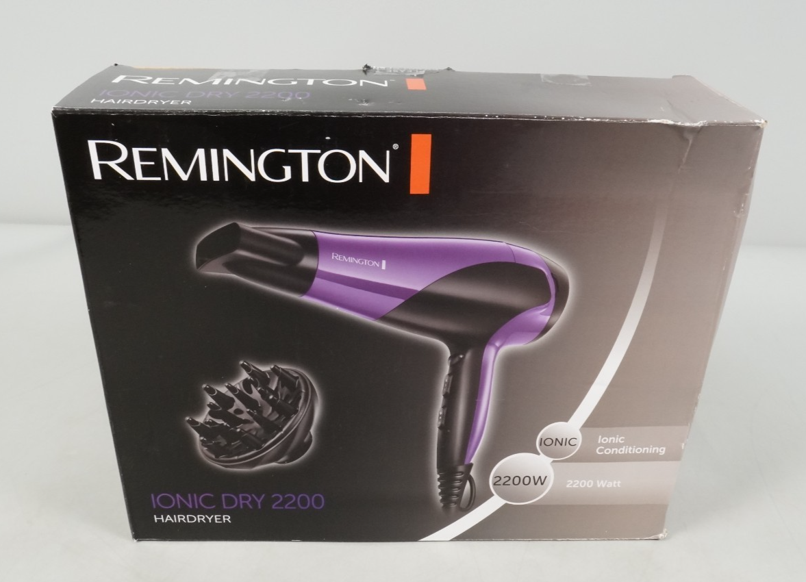 Hair Dryer Ionic Dry 2200 Remington Professional Styling Diffuser 2200W Purple