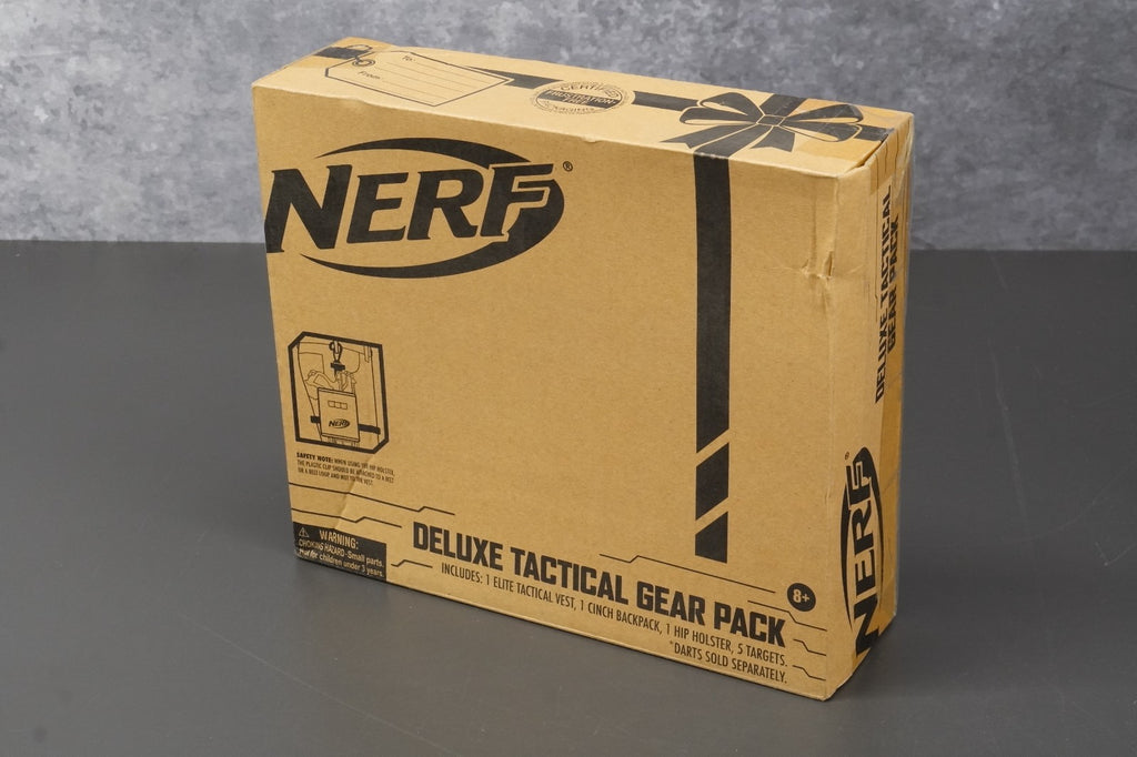 Nerf Tactical Gear Pack Deluxe Set Vest Hip-Holster Backpack Targets
