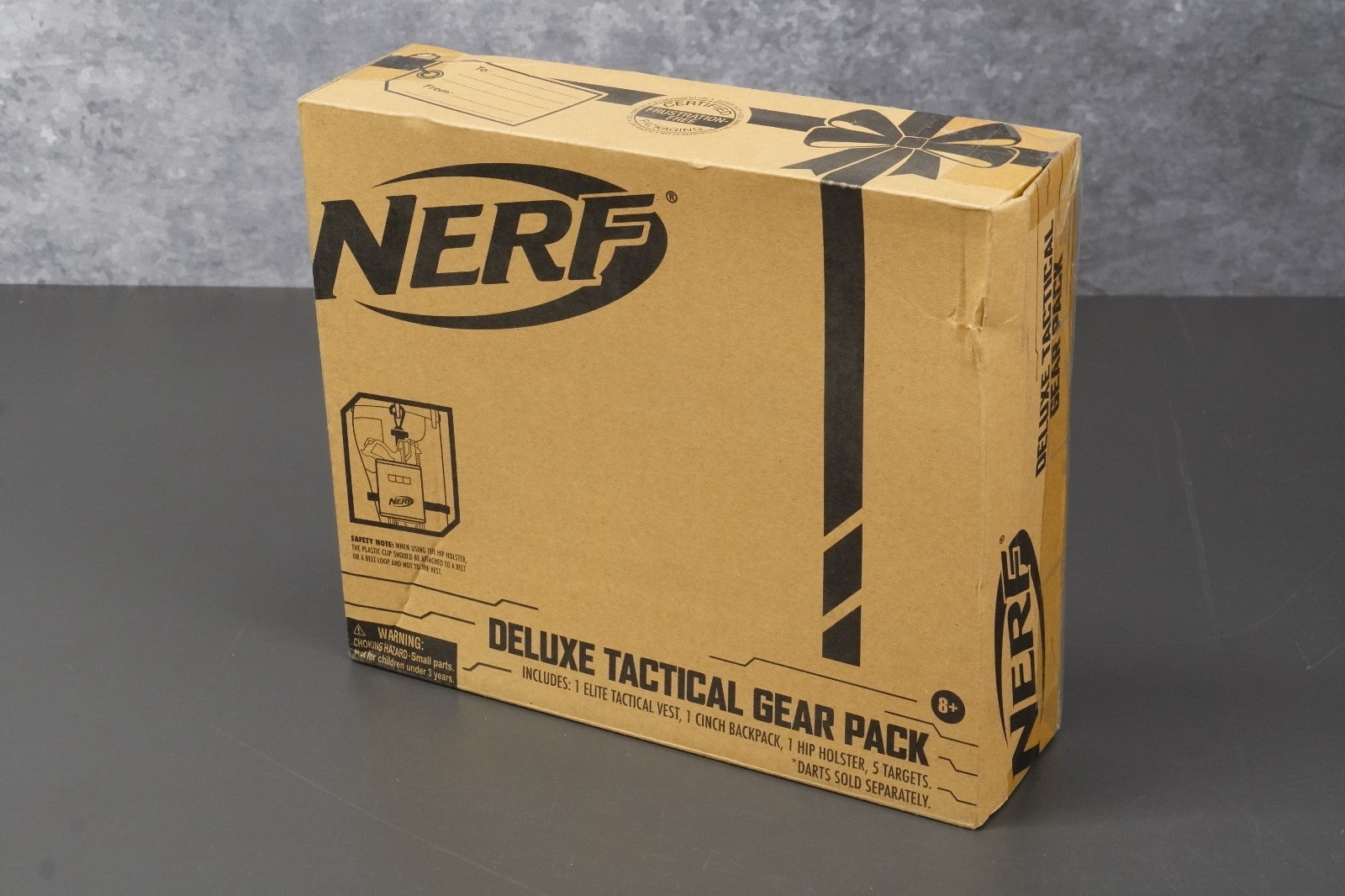 Nerf Tactical Gear Pack Deluxe Set Vest Hip-Holster Backpack Targets